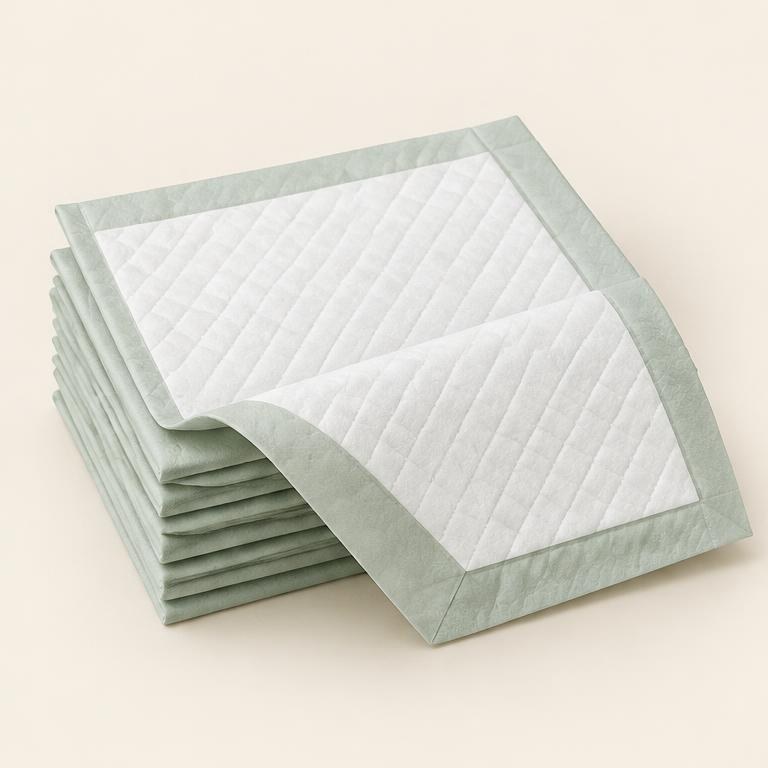 Quilted pet training pad — illustrative product concept